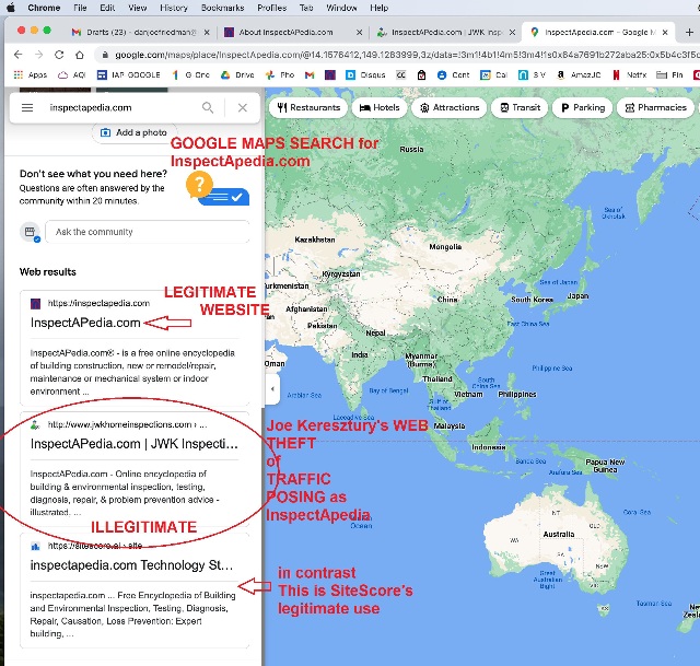Joe Keresztury web identity & content theft / plagiarism San Antonio 2022 at Webthefthallofshame.com